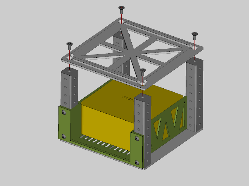 Exploded assembly of top plate